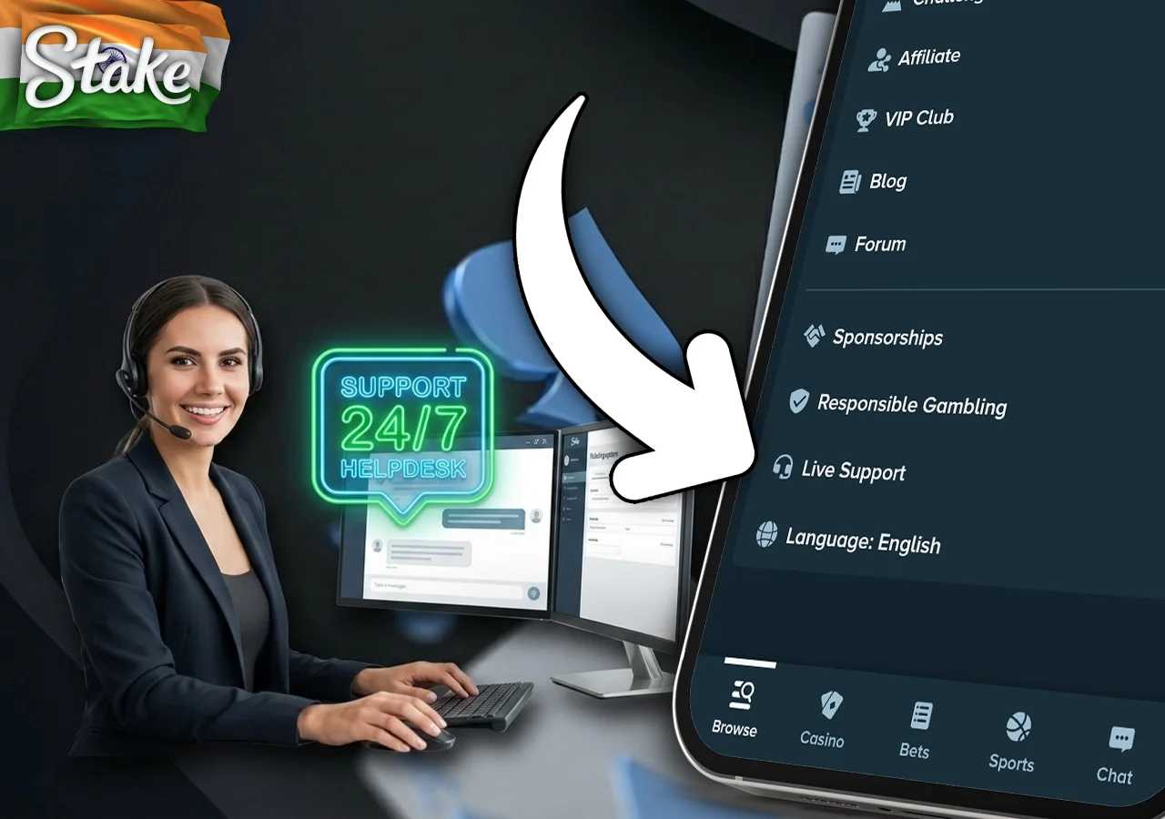 Professional 24/7 customer support service channels for players at India