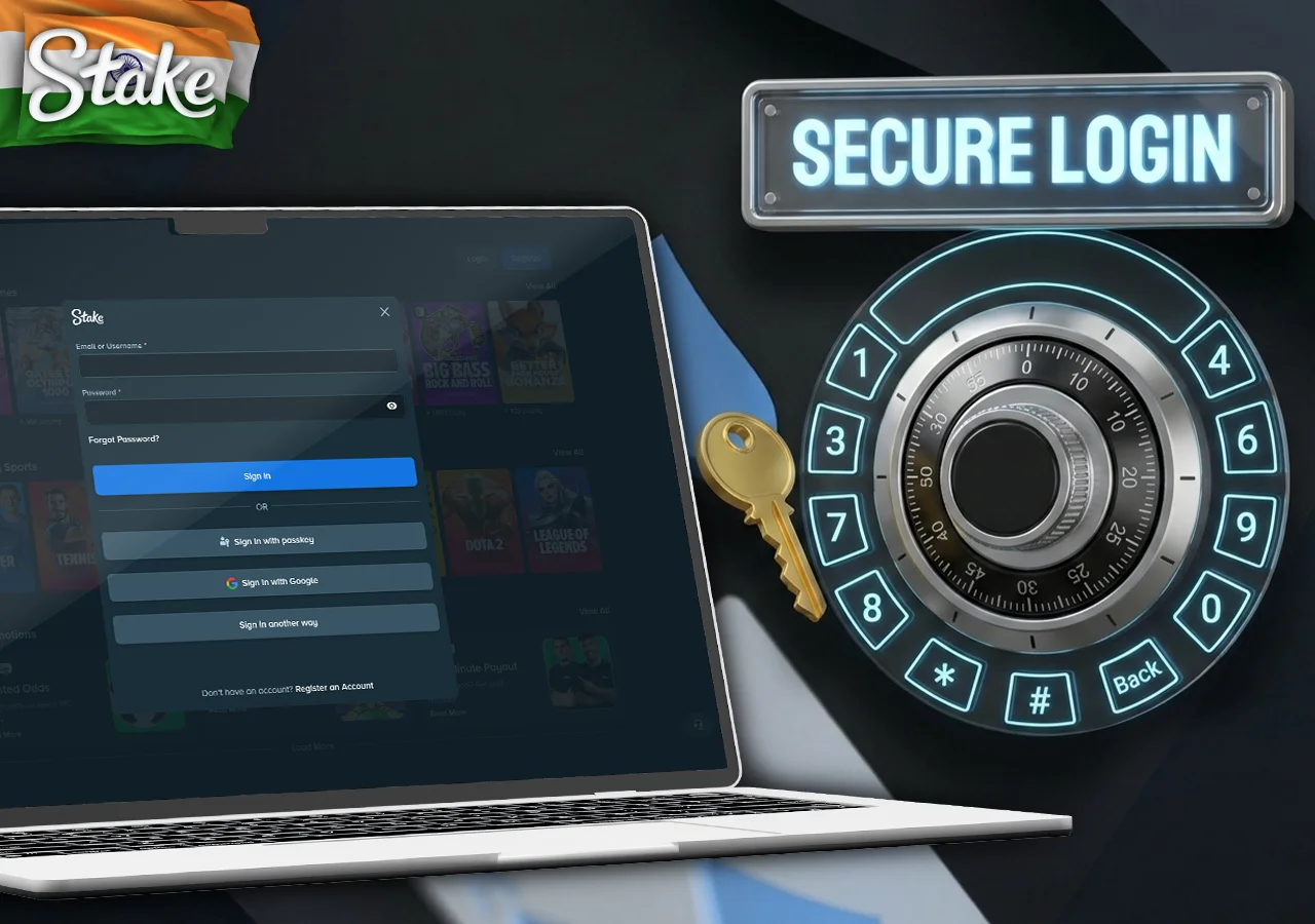 Quick step guide on how to log into a new Stake account