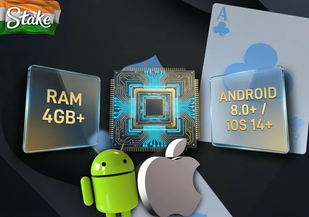 Minimum system requirements for running Stake app on Android and iOS