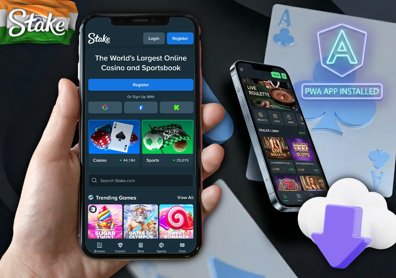 Seamless mobile gaming experience via Stake responsive web and PWA application